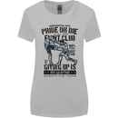 Pride MMA Muay Thai Mixed Martial Arts Womens Wider Cut T-Shirt Sports Grey