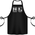 Problem Solved Guitar Funny Guitarist Cotton Apron 100% Organic Black