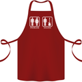 Problem Solved Guitar Funny Guitarist Cotton Apron 100% Organic Maroon