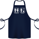 Problem Solved Guitar Funny Guitarist Cotton Apron 100% Organic Navy Blue