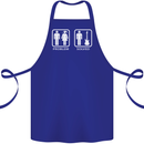Problem Solved Guitar Funny Guitarist Cotton Apron 100% Organic Royal Blue