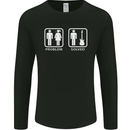 Problem Solved Guitar Funny Guitarist Mens Long Sleeve T-Shirt Black
