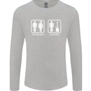 Problem Solved Guitar Funny Guitarist Mens Long Sleeve T-Shirt Sports Grey