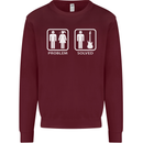 Problem Solved Guitar Funny Guitarist Mens Sweatshirt Jumper Maroon
