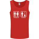 Problem Solved Guitar Funny Guitarist Mens Vest Tank Top Red