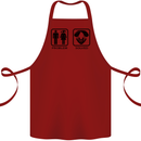 Problem Solved Skydive Freefall Paras Cotton Apron 100% Organic Maroon
