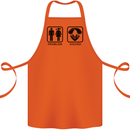 Problem Solved Skydive Freefall Paras Cotton Apron 100% Organic Orange