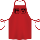 Problem Solved Skydive Freefall Paras Cotton Apron 100% Organic Red