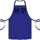 Problem Solved Skydive Freefall Paras Cotton Apron 100% Organic Royal Blue