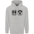 Problem Solved Skydive Freefall Paras Mens 80% Cotton Hoodie Sports Grey