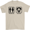 Problem Solved Skydive Freefall Paras Mens T-Shirt Cotton Gildan Sand