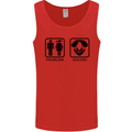 Problem Solved Skydive Freefall Paras Mens Vest Tank Top Red