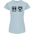 Problem Solved Skydive Freefall Paras Womens Petite Cut T-Shirt Light Blue