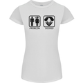 Problem Solved Skydive Freefall Paras Womens Petite Cut T-Shirt White
