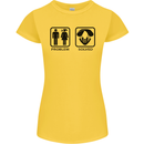 Problem Solved Skydive Freefall Paras Womens Petite Cut T-Shirt Yellow