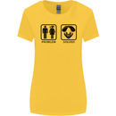 Problem Solved Skydive Freefall Paras Womens Wider Cut T-Shirt Yellow