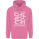 Professional Problem Solver Crossword Nerd Childrens Kids Hoodie Azalea