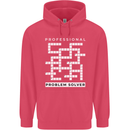 Professional Problem Solver Crossword Nerd Childrens Kids Hoodie Heliconia
