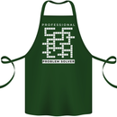 Professional Problem Solver Crossword Nerd Cotton Apron 100% Organic Forest Green
