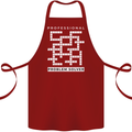 Professional Problem Solver Crossword Nerd Cotton Apron 100% Organic Maroon