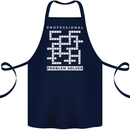 Professional Problem Solver Crossword Nerd Cotton Apron 100% Organic Navy Blue