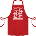 Professional Problem Solver Crossword Nerd Cotton Apron 100% Organic Red