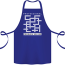 Professional Problem Solver Crossword Nerd Cotton Apron 100% Organic Royal Blue