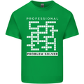 Professional Problem Solver Crossword Nerd Kids T-Shirt Childrens Irish Green