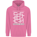 Professional Problem Solver Crossword Nerd Mens 80% Cotton Hoodie Azelea