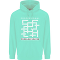 Professional Problem Solver Crossword Nerd Mens 80% Cotton Hoodie Peppermint