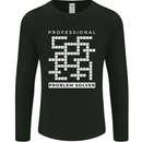 Professional Problem Solver Crossword Nerd Mens Long Sleeve T-Shirt Black