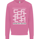 Professional Problem Solver Crossword Nerd Mens Sweatshirt Jumper Azalea