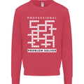 Professional Problem Solver Crossword Nerd Mens Sweatshirt Jumper Heliconia