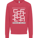 Professional Problem Solver Crossword Nerd Mens Sweatshirt Jumper Heliconia