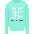 Professional Problem Solver Crossword Nerd Mens Sweatshirt Jumper Peppermint