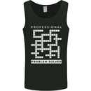 Professional Problem Solver Crossword Nerd Mens Vest Tank Top Black