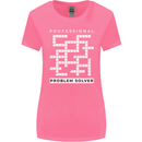 Professional Problem Solver Crossword Nerd Womens Wider Cut T-Shirt Azalea