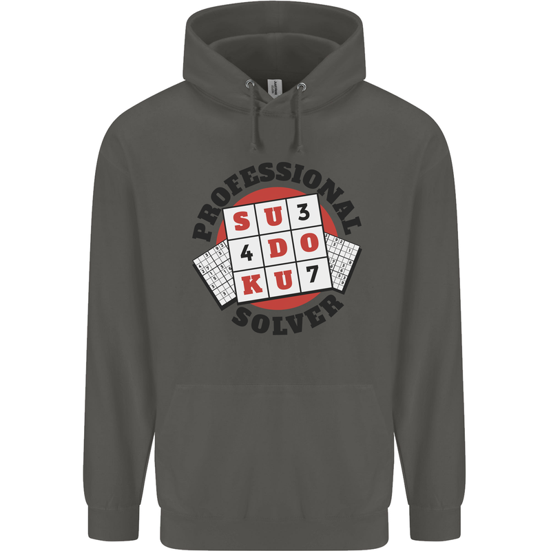 Professional Sudoku Solver Funny Childrens Kids Hoodie Storm Grey