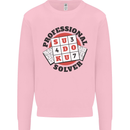 Professional Sudoku Solver Funny Kids Sweatshirt Jumper Light Pink