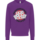 Professional Sudoku Solver Funny Kids Sweatshirt Jumper Purple