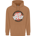 Professional Sudoku Solver Funny Mens 80% Cotton Hoodie Caramel Latte