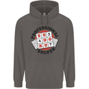 Professional Sudoku Solver Funny Mens 80% Cotton Hoodie Charcoal