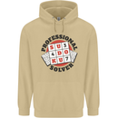 Professional Sudoku Solver Funny Mens 80% Cotton Hoodie Sand