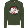 Professional Sudoku Solver Funny Mens Sweatshirt Jumper Forest Green