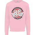 Professional Sudoku Solver Funny Mens Sweatshirt Jumper Light Pink