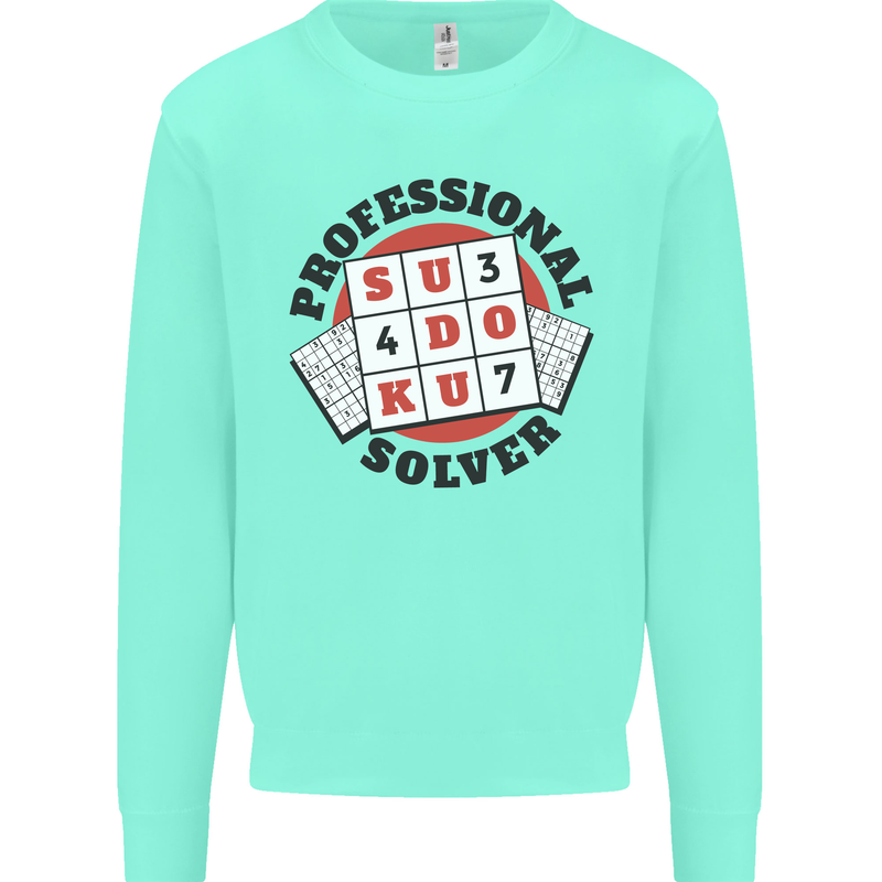 Professional Sudoku Solver Funny Mens Sweatshirt Jumper Peppermint