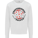 Professional Sudoku Solver Funny Mens Sweatshirt Jumper White