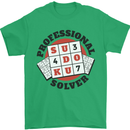 Professional Sudoku Solver Funny Mens T-Shirt Cotton Gildan Irish Green