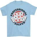 Professional Sudoku Solver Funny Mens T-Shirt Cotton Gildan Light Blue