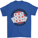 Professional Sudoku Solver Funny Mens T-Shirt Cotton Gildan Royal Blue